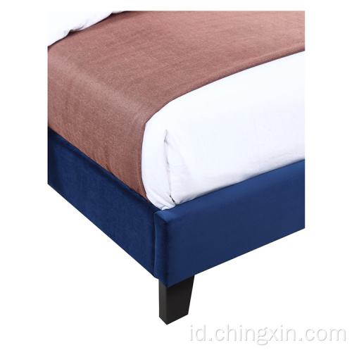 Tempat Tidur Grosir Gaya Modern KD Berlapis Tempat Tidur Lembut Furnitur Kamar Tidur
